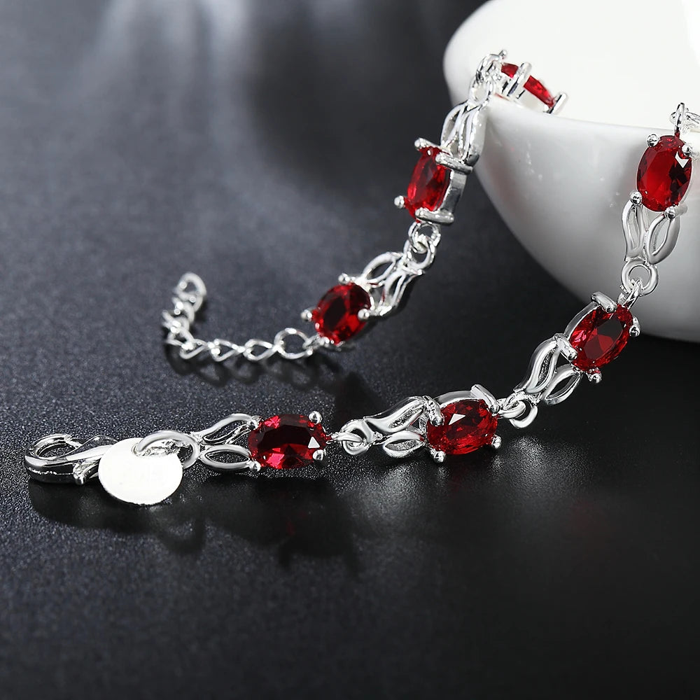 BloodLux Sterling Silver Bracelet