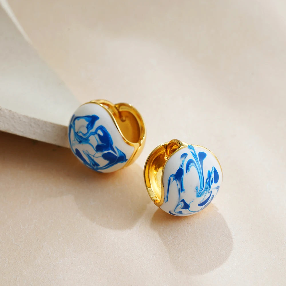 Sevilla Lazuli Hoop Earrings