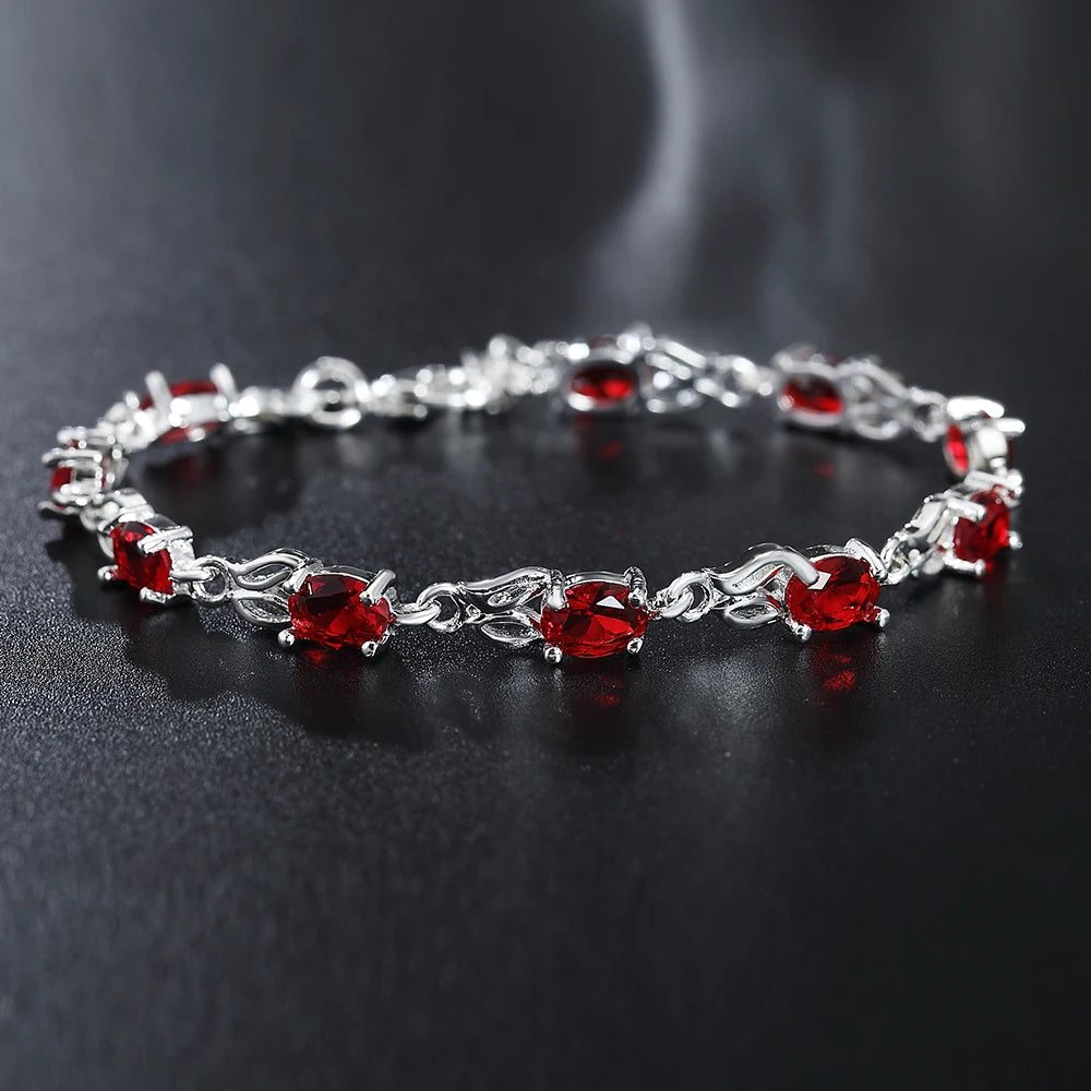 BloodLux Sterling Silver Bracelet
