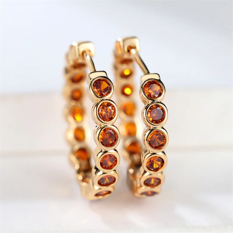 Nova Line Hoop Earrings