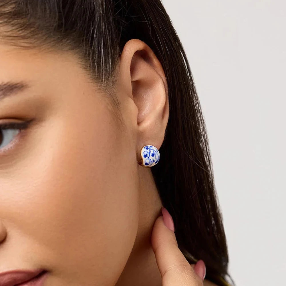 Sevilla Lazuli Hoop Earrings