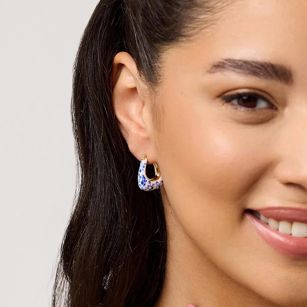 Sevilla Lazuli Hoop Earrings