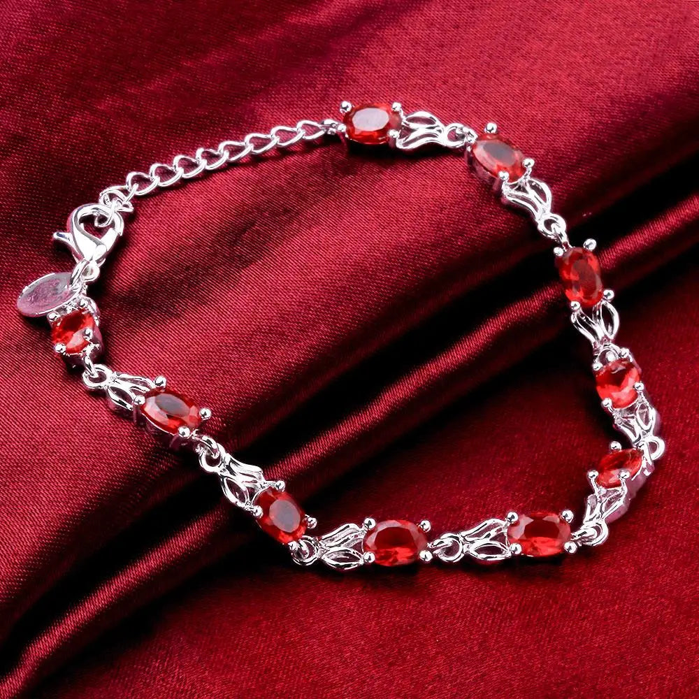 BloodLux Sterling Silver Bracelet