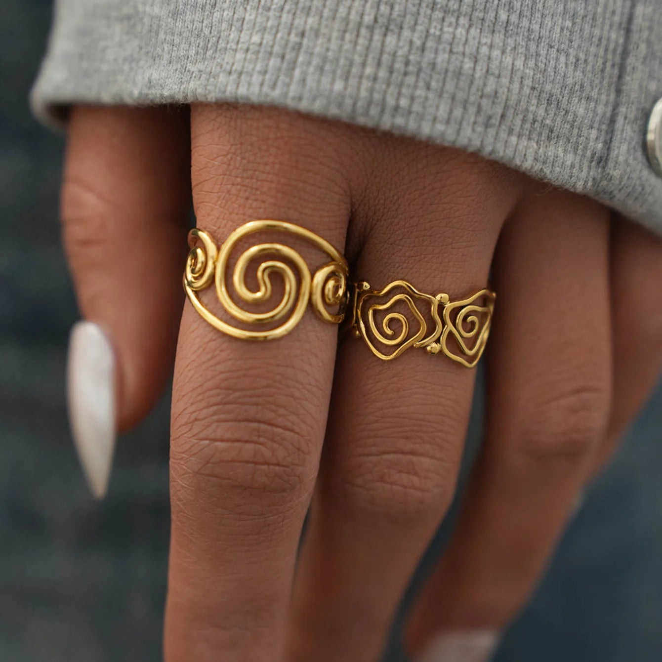 Spiral Ring Set