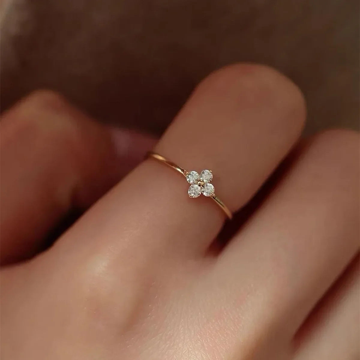 Golden Flower Ring