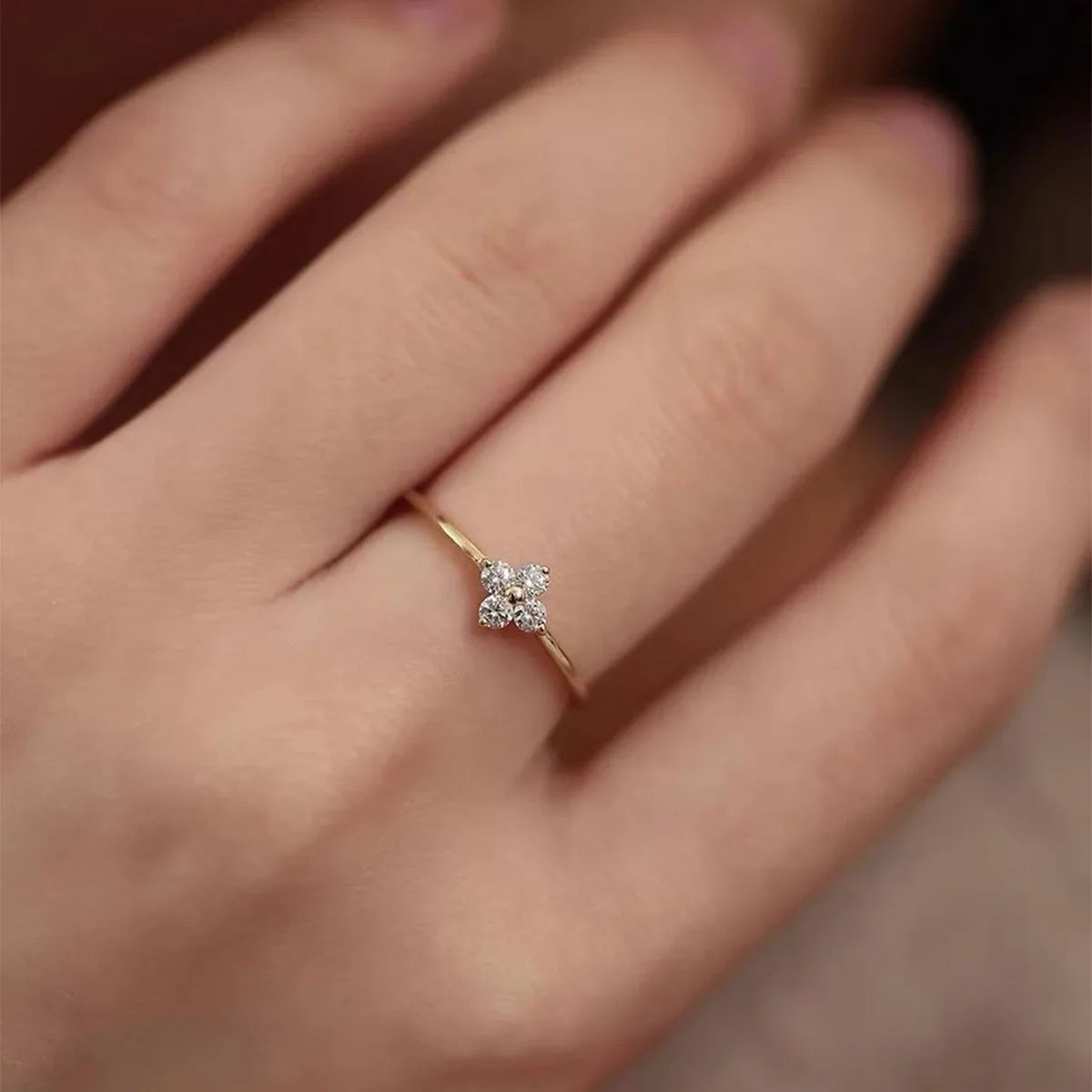 Golden Flower Ring