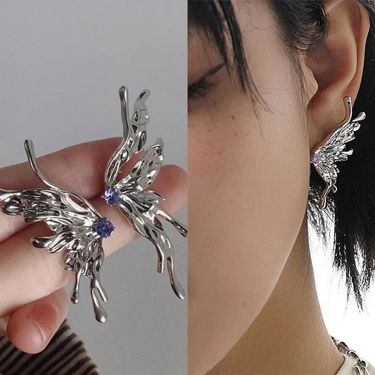 Marin Iris Butterfly Earrings