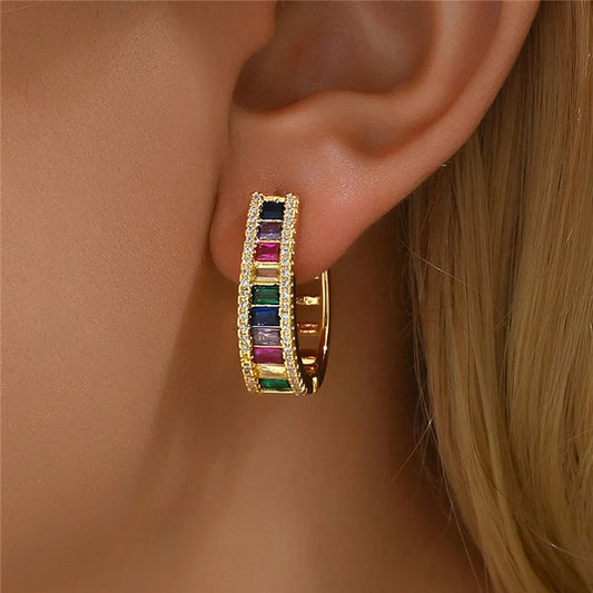 Rainbow Road Strut Earrings