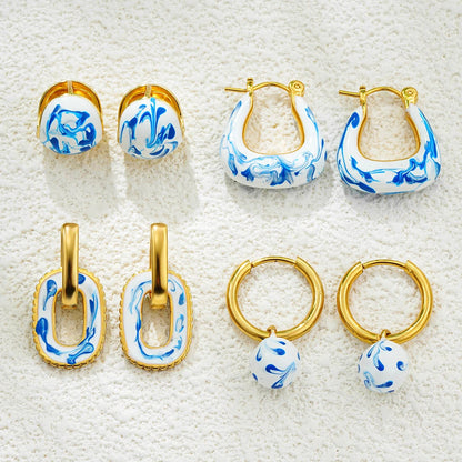 Sevilla Lazuli Hoop Earrings