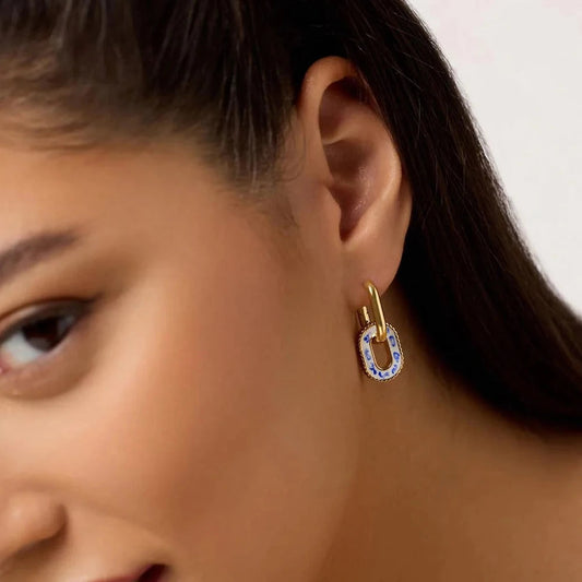 Sevilla Lazuli Hoop Earrings