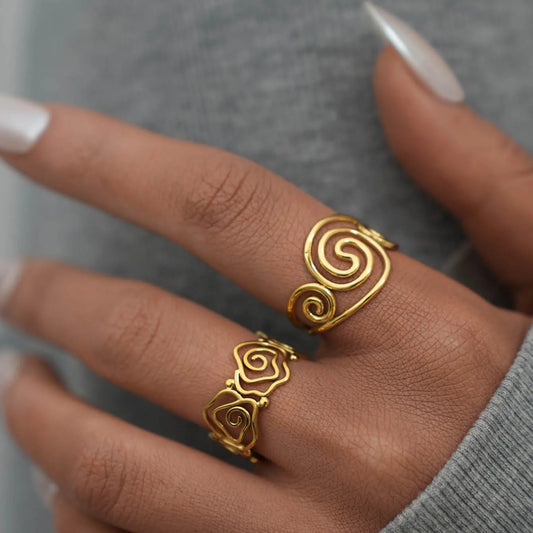 Spiral Ring Set