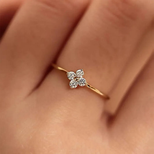 Golden Flower Ring