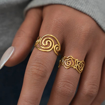 Spiral Ring Set