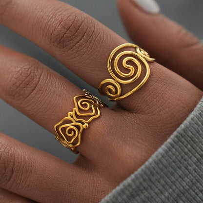 Spiral Ring Set
