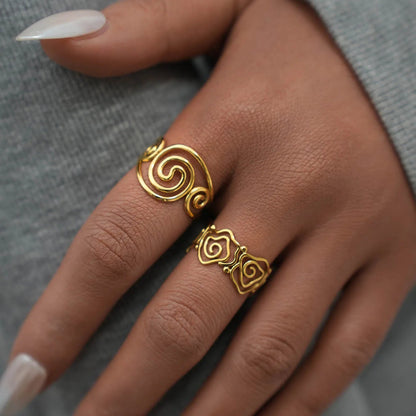 Spiral Ring Set